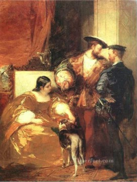 リチャード・パークス・ボニントン Painting - フランソワ1世とエタンプ公爵夫人のロマンティック リチャード・パークス・ボニントン